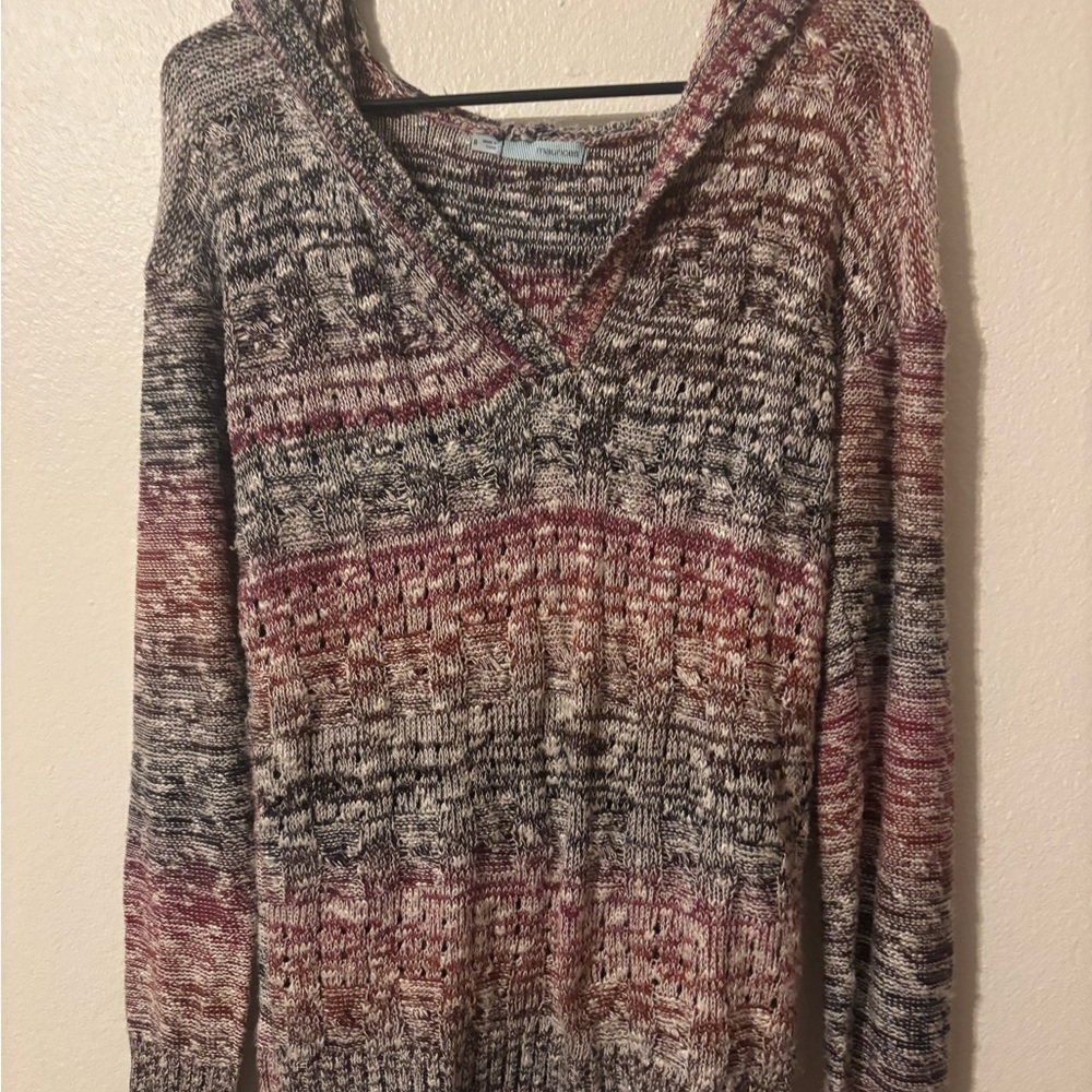 Maurices Textured V-Neck Sweater in Earth Tones